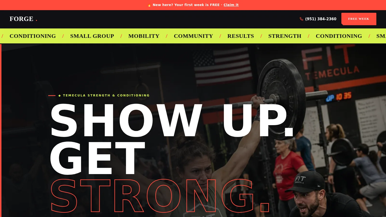 Forge Athletic website demo